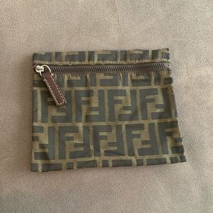 Fendi monogram makeup pouch